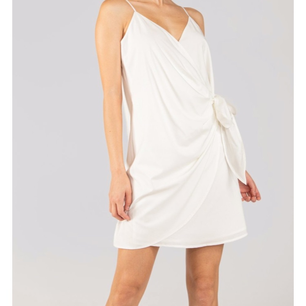 naked zebra white wrap skirt